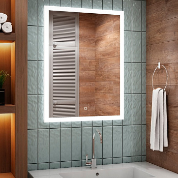 Зеркало 500 х 700 мм, сенсорное, с внутренней LED подсветкой SANAKS